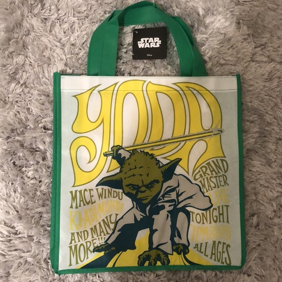 Star Wars Retro Yoda Reusable Shopping Tote Bag - Picture 1 of 6